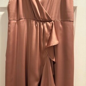 Lulu's Copper Satin Dress